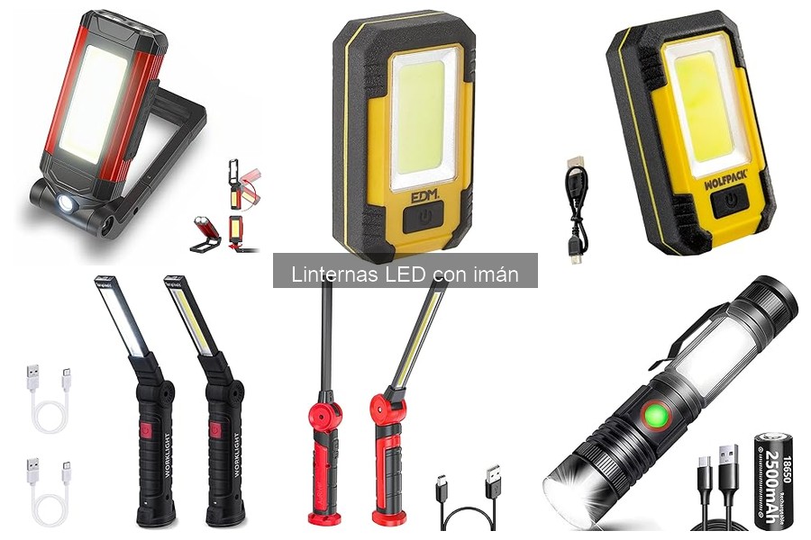 Seguridad de las Linternas LED con Imán en Interiores