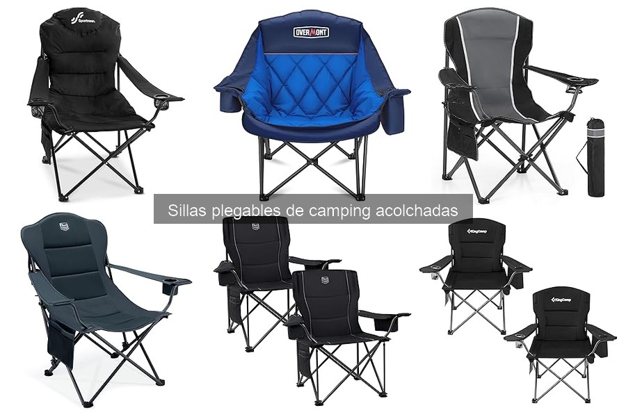 Sillas Plegables de Camping Acolchadas para Personas Mayores