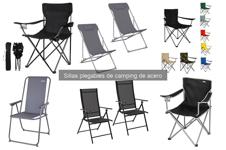 Sillas Plegables de Camping de Acero con Características Adicionales