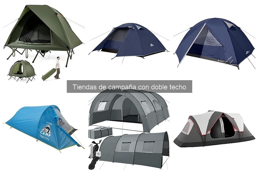Tiendas de campaña con doble techo para climas extremos