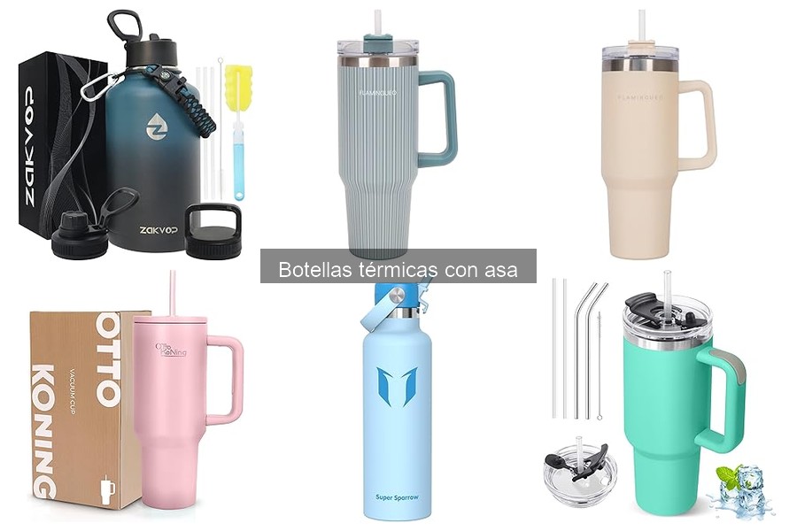 Tipos de botellas térmicas con asa: materiales y funciones