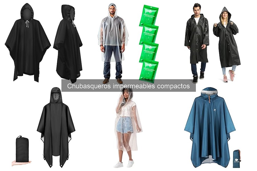 Tipos de chubasqueros impermeables compactos: guía completa