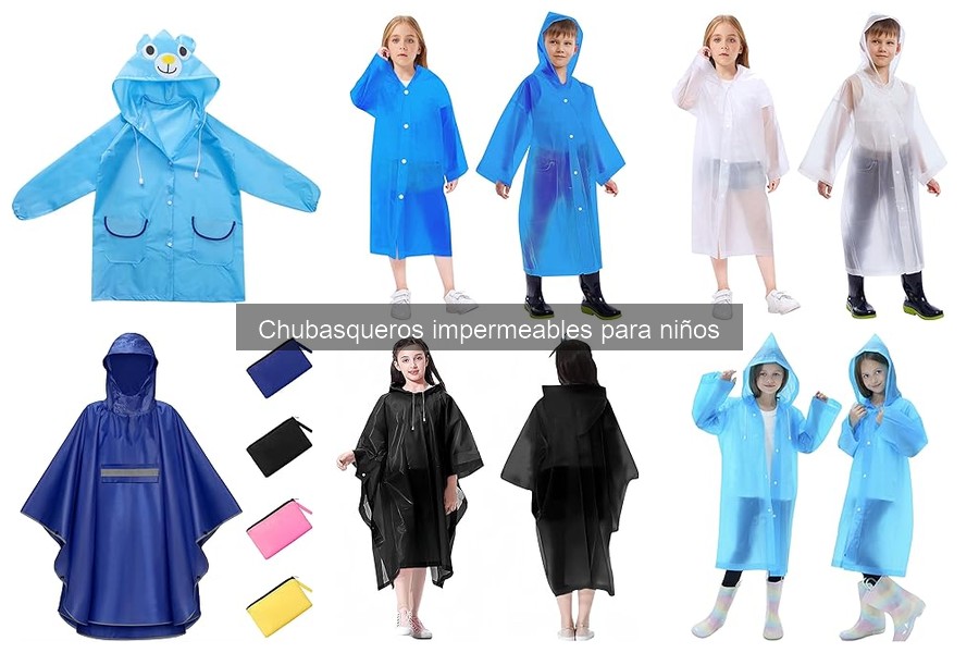 Tipos de chubasqueros impermeables para niños: guías y consejos