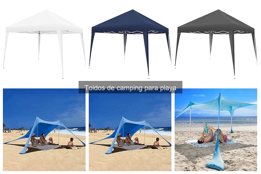 Tipos de toldos de camping para playa: características y usos