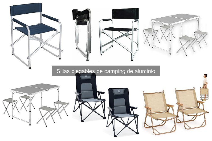 Usos recomendados de sillas plegables de camping de aluminio
