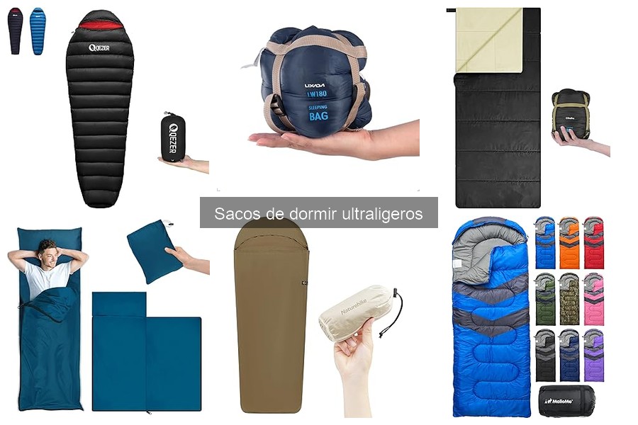 Usos recomendados para sacos de dormir ultraligeros