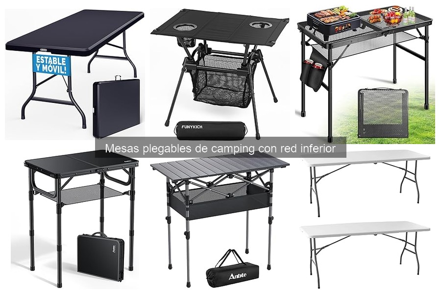Ventajas de Mesas Plegables de Camping con Red Inferior