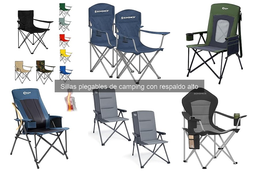 Ventajas y desventajas de sillas plegables de camping con respaldo alto